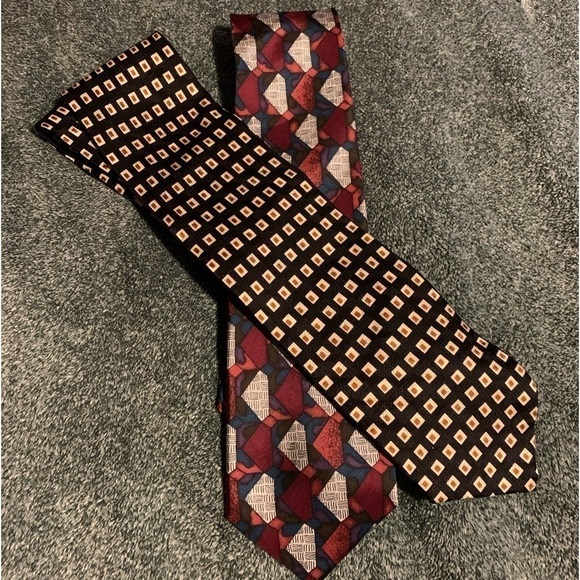 EUC flawless vintage Pierre Balmain couture business ties set of 2 - Picture 3 of 4